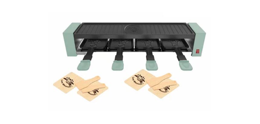 LITTLE BALANCE Raclette Multifonction Raclette 4 personnes sapin