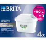 BRITA FRANCE Pack de cartouches filtrantes Pack 4 filtres à eau MAXTRA PRO- LIMESCALE EXPERT