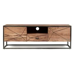BIZZOTTO Meuble TV Egon en Bois d'Acacia