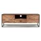 BIZZOTTO Meuble TV Egon en Bois d'Acacia