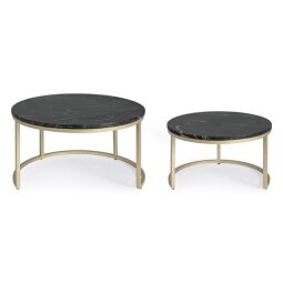 BIZZOTTO Tables gigognes Set de 2 Tables Basse Prescott