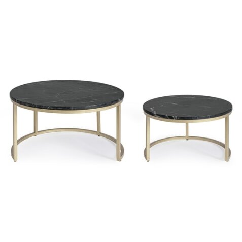 BIZZOTTO Tables gigognes Set de 2 Tables Basse Prescott