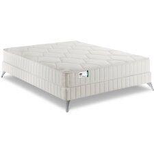 SIMMONS Ensemble Matelas Sommier 160 x 200 First FR1 + sommier 1620 + pieds