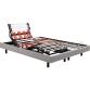 EPEDA Sommier Electrique 2 x 90 x 200 Escapade Relax 1820D gris clair