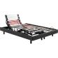 EPEDA Sommier Electrique 2 x 90 x 200 Horizon Relax 1820D gris fonce