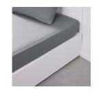 Drap housse Essential TODAY coton 57 fils, acier