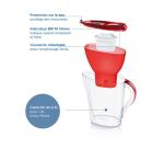Bouteille et carafe filtrante Brita Carafe filtrante Marella rouge (2,4L) inclus 1 cartouche filtrante MAXTRA PRO All-in-1