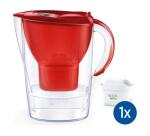 Bouteille et carafe filtrante Brita Carafe filtrante Marella rouge (2,4L) inclus 1 cartouche filtrante MAXTRA PRO All-in-1