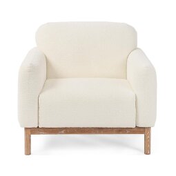 BIZZOTTO Fauteuil Fauteuil naturel bouclé