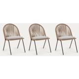 LF Chaise 3 chaises Shann corde beige