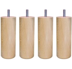 MRG Jeu de pieds Cylindre Cylindre H 20 cm D7 cm filetage 8 mm