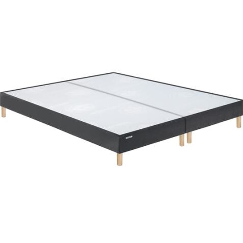 BULTEX Sommier 2 x 100 x 200 Vitality medium tissé gris fumé Duo 2020 (200x200)