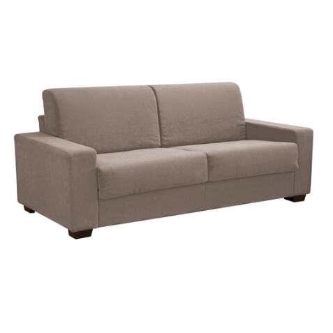 CITY Canapé lit Varsavia canapé convertible 3 places taupe 140 cm