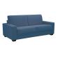 CITY Canapé lit Varsavia canapé convertible 3 places bleu 140 cm