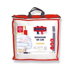 DODO Couette Douceur de lin 240x220cm tempérée 300gr/m²
