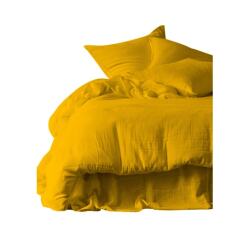 HAOMY Drap housse DILI 140x190/200cm safran