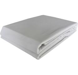 TERRE DE COTON Housse de couette unie coton 240 x 220 cm gris clair