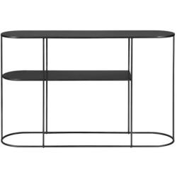PRO LIVING Console Grayson finition chêne noir 120 x 30 x 76 cm