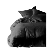 HAOMY Housse de couette DILI 240x220cm noir