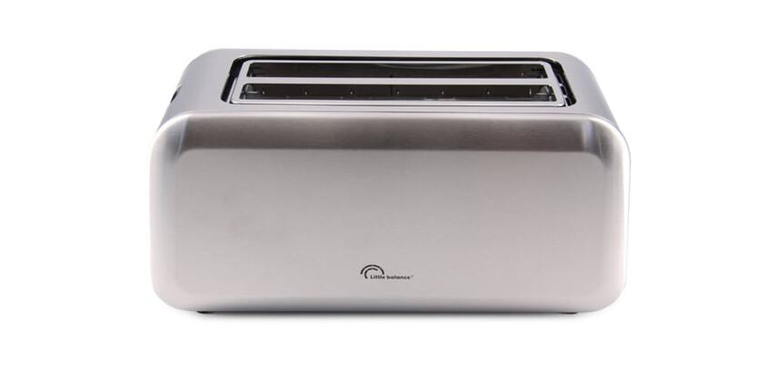 Grille-pain 4 tranches Dual Inox