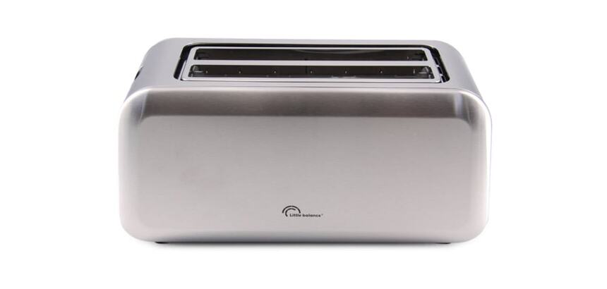 Grille-pain 4 tranches Dual Inox