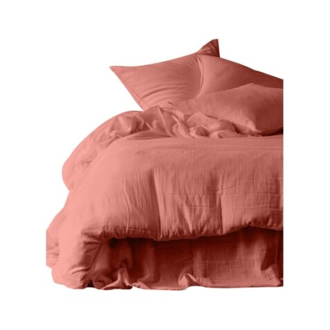 HAOMY Taie d'oreiller DILI 65x65cm bois de rose