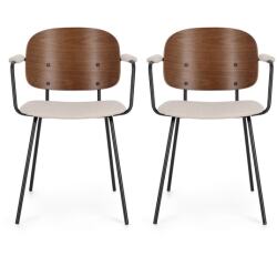 BIZZOTTO Chaise 2 Chaises Ac-Acc Sienna Beige