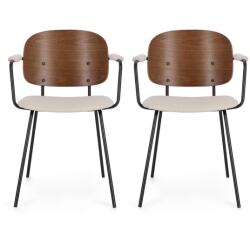 BIZZOTTO Chaise 2 Chaises Ac-Acc Sienna Beige