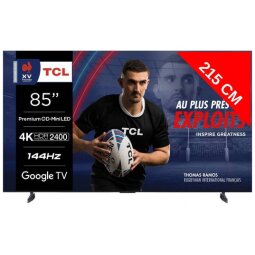 TCL TV Mini LED 4K 214 cm 85MQLED98 QD-Mini LED 144Hz Google TV