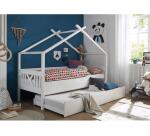 CONCEPT1 Lit enfant Juletta 90x200cm blanc
