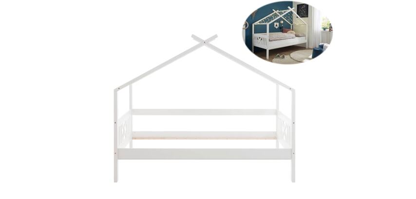 CONCEPT1 Lit enfant Juletta 90x200cm blanc