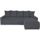UB DESIGN Canapé lit Shelby angle droit convertible gris foncé