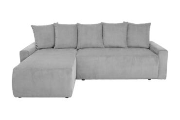 UB DESIGN Canapé lit Shelby angle gauche convertible gris clair