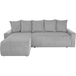 UB DESIGN Canapé lit Shelby angle gauche convertible gris clair