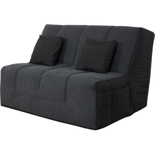 UB DESIGN Canapé lit Well bz 140 tissu anthracite matelas Simmons 45kg