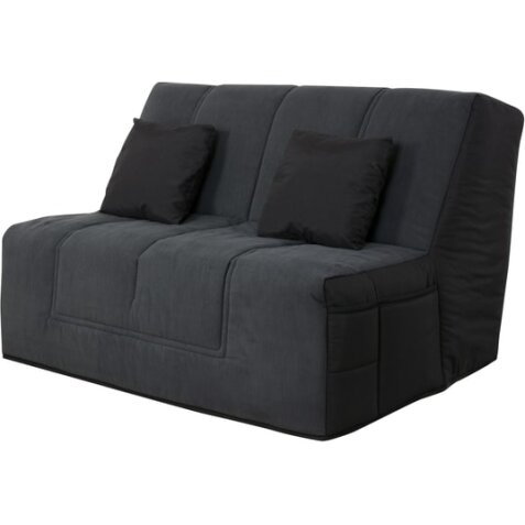 UB DESIGN Canapé lit Well bz 140 tissu anthracite matelas Simmons 45kg