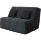 UB DESIGN Canapé lit Well bz 140 tissu anthracite matelas Simmons 45kg