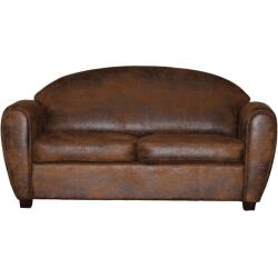 UB DESIGN Canapé tissu Werner 3 places fixe brun