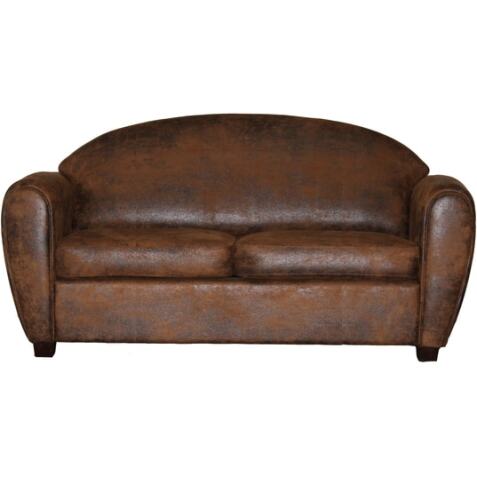 UB DESIGN Canapé tissu Werner 3 places fixe brun