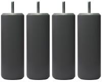 MRG Jeu de pieds Cylindre Cylindre H 15 cm D5.5 cm filetage 8 mm