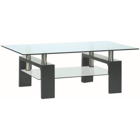 UB DESIGN Table basse Dana 100 x 60 cm noire