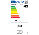 Verbatim 32238 Monitor PC 39,6 cm (15.6") 3840 x 2160 Pixel 4K Ultra HD LCD Touch screen Nero