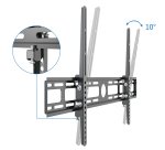 Supporto TV da muro - 42''- 80'' - inclinabile - nero - Irradio