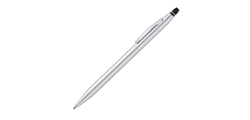 Penna sfera Click - punta M - fusto cromo - Cross
