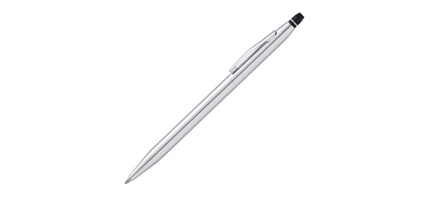 Penna sfera Click - punta M - fusto cromo - Cross