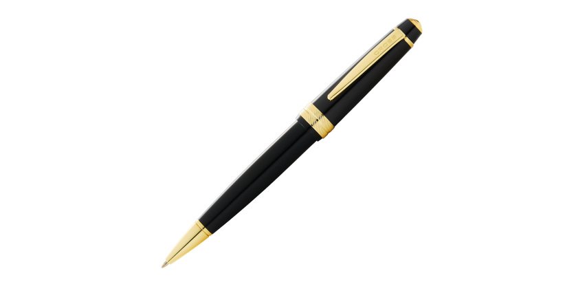 Penna sfera Bailey Light - punta F - fusto nero/oro - Cross