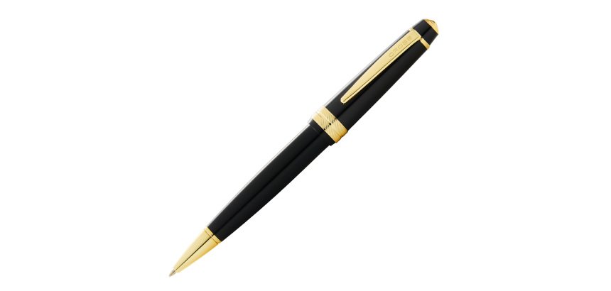 Penna sfera Bailey Light - punta F - fusto nero/oro - Cross