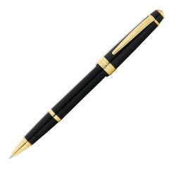 Penna roller Bailey Light - punta F - fusto nero/oro - Cross