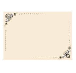 Diplomi - stampa offset volute - A3 - 120 gr - avorio - Sadoch - conf. 10 pezzi