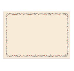 Diplomi - stampa offset fiori - A3 - 120 gr - avorio - Sadoch - conf. 10 pezzi